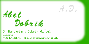 abel dobrik business card